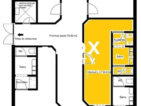 Pronájem obchodního prostoru, Praha - Troja, Olštýnská, 30 m2