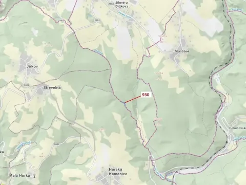 Dražba lesa, Jílové u Držkova, 967 m2