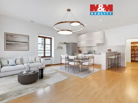 Prodej bytu 2+kk, Hostomice, Tyršovo náměstí, 61 m2