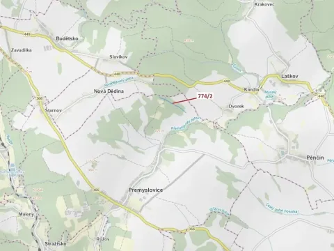 Dražba lesa, Přemyslovice, 7901 m2