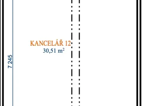 Pronájem kanceláře, Blansko, Na Brankách, 30 m2