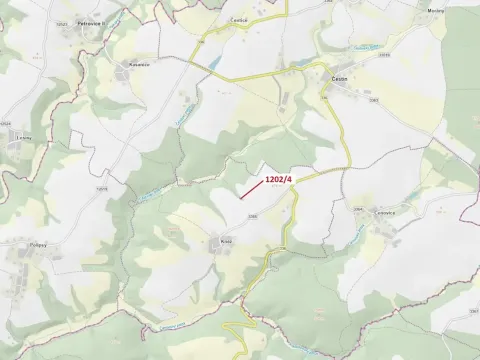 Dražba lesa, Čestín, 356 m2