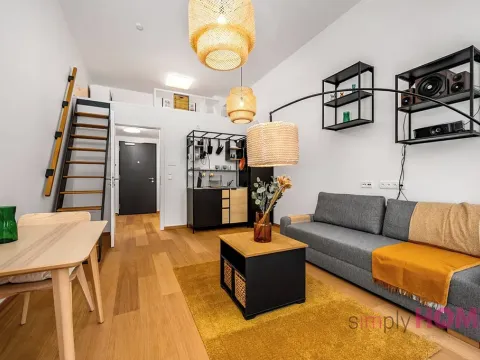 Pronájem bytu 1+kk, Praha - Holešovice, V háji, 37 m2