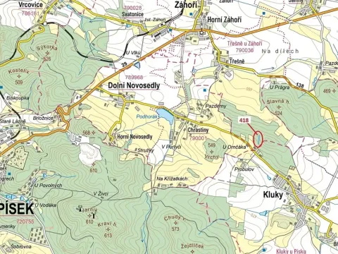 Dražba lesa, Záhoří, 4422 m2