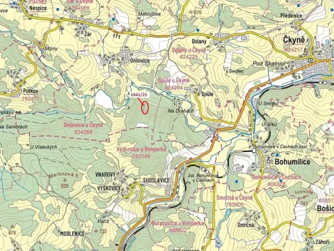 Dražba lesa, Prachatice, 2082 m2