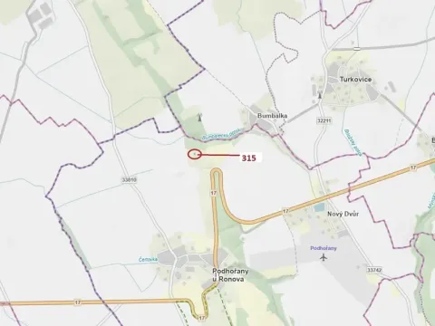 Dražba lesa, Podhořany u Ronova, 129 m2