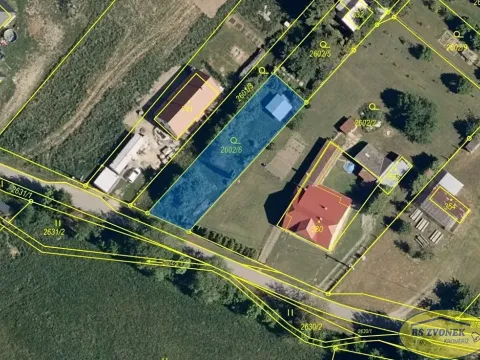 Prodej zahrady, Roštín, 548 m2