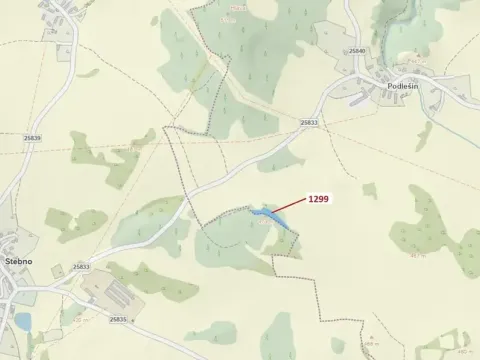 Dražba lesa, Stebno, 2275 m2