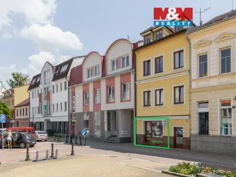 Pronájem kanceláře, Strakonice - Strakonice I, Palackého náměstí, 80 m2