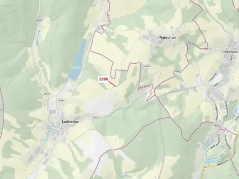 Dražba pozemku, Ludkovice, 140 m2