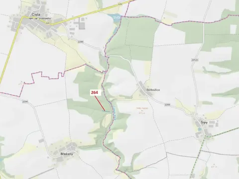 Dražba pozemku, Břežany, 854 m2