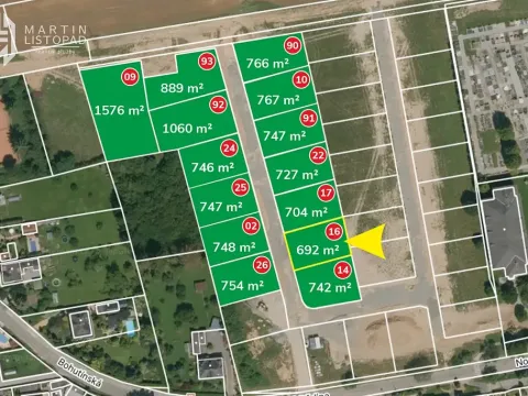 Prodej pozemku pro bydlení, Bludov, Nová dědina, 692 m2