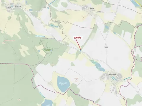 Dražba lesa, Volfířov, 1093 m2
