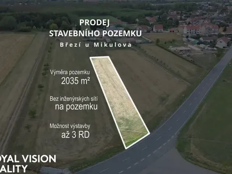 Prodej pozemku pro bydlení, Březí, 2035 m2