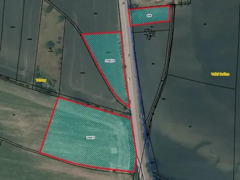 Prodej pole, Velvary, 1156 m2