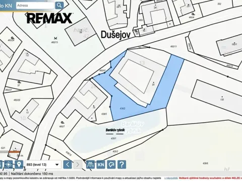 Prodej pozemku pro bydlení, Dušejov, 3401 m2